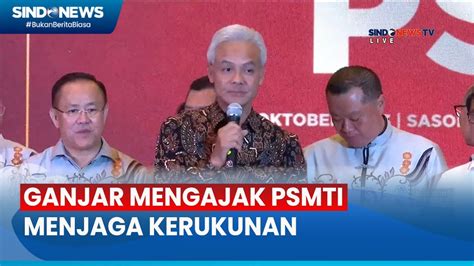 Hadiri HUT Ke 25 PSMTI Ganjar Pranowo Ajak Semua Pihak Jaga Kerukunan