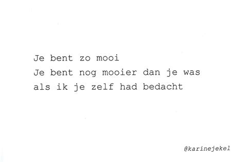 Je Bent Zo Mooi A Karinejekel