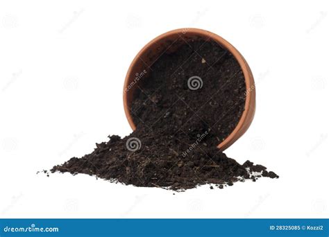 Spilled Soil In The Flower Pot Royalty Free Stock Photo Image 28325085