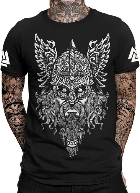 Odin Runen Valknut T Shirt Thor Vikings Tshirt Ragnar Valhalla