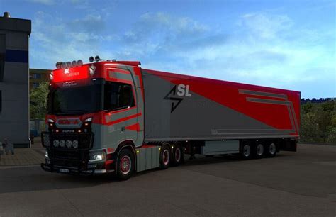 ETS2 Scania S SL Logistic Transport Skin V1 0 1 40 X Euro Truck