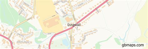 dingwall vector street map