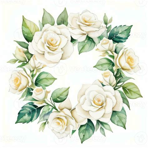 White Watercolor Roses Clipart 30000362 Stock Photo at Vecteezy