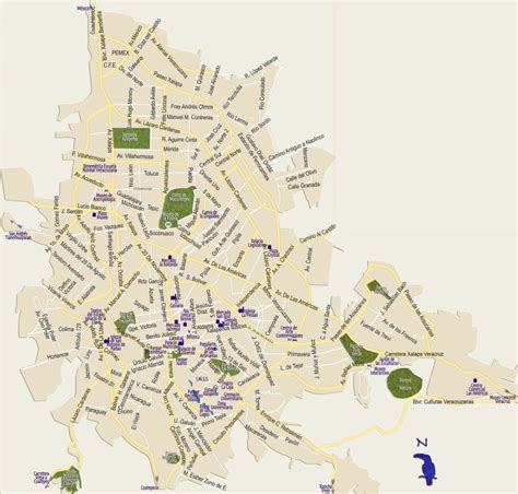 Mapas de Xalapa Destinos México