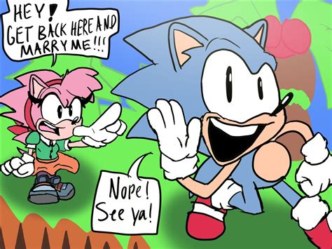 Basically Classic Sonic And Amy In Cd By Zeekstorytime On Newgrounds