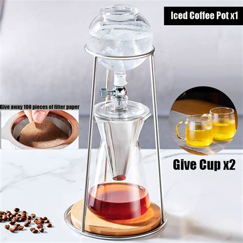 Iced Koffie Pot Water Infuus Koffiezetapparaat Herbruikbare Glas