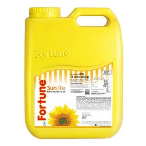 Fortune Refined Oil Packaging Type Plastic Container Packaging Size