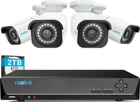 Reolink 4K Ultra HD Smart PoE Security Camera System 4pcs Wired 8MP