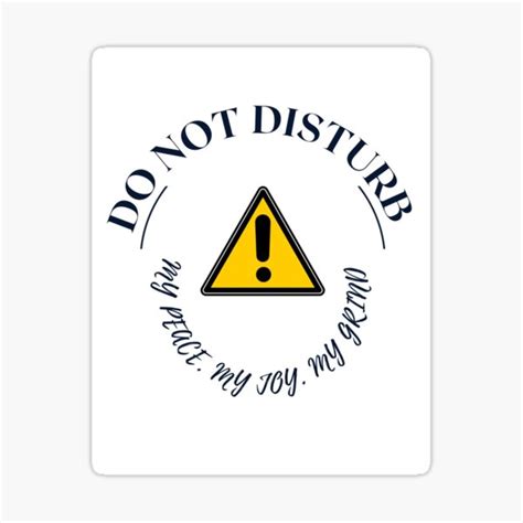 Do Not Disturb Sticker For Sale By Mystique419 Redbubble