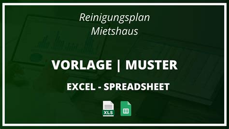 Reinigungsplan Mietshaus Excel Vorlage Muster