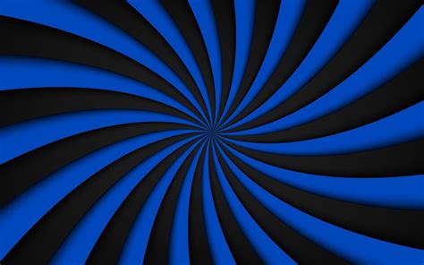 Black And Blue Spiral Background Swirling Radial Pattern Abstract