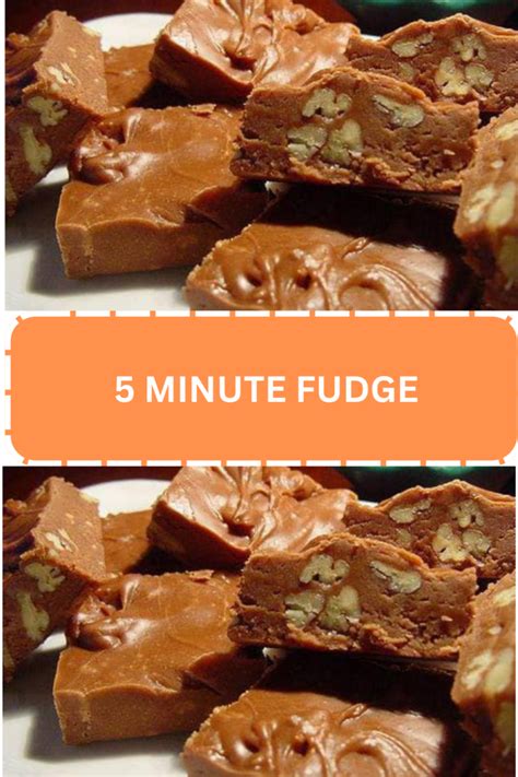 5 Minute Fudge Weeknight Recipes