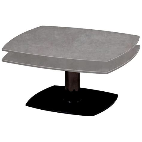 Tables Basses Tonga C Ramique Gris Clair Plateau Pivotant