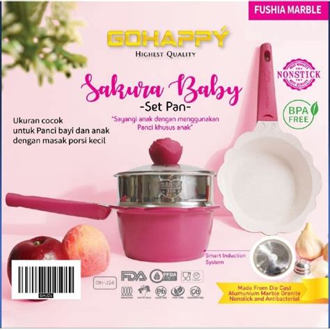 Jual Panci Go Happy Sakura Mayba Baby Set Pan Panci Mpasi Bayi