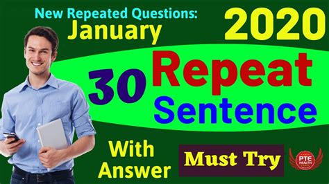 PTE Health Repeat Sentence Practice With Answer 2020 January 2020