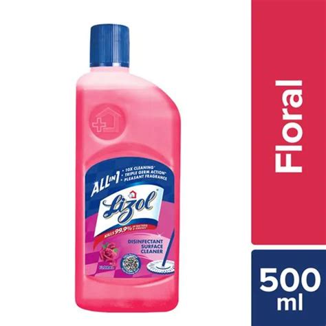 Lizol Disinfectant Surface Floor Cleaner Liquid Qtilex Clean And