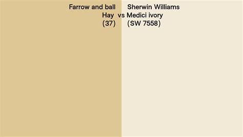 Farrow And Ball Hay Vs Sherwin Williams Medici Ivory Sw