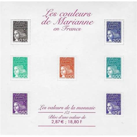 FRANCE BLOC FEUILLET BF 41 Neuf 1 2 Les Couleurs De Marianne En