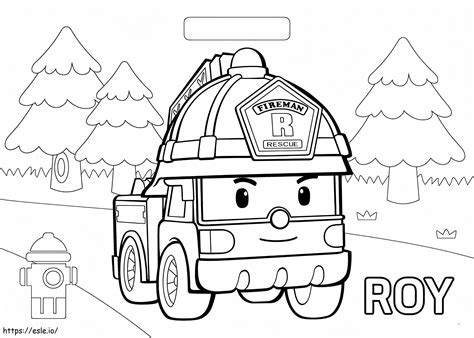 poli car coloring pages 7