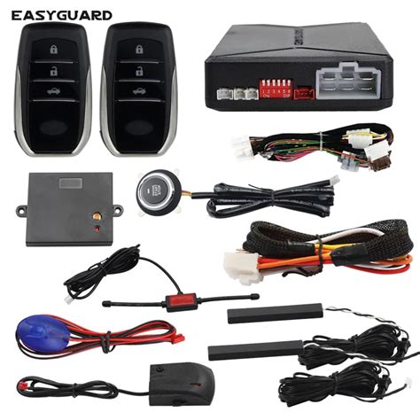 EASYGUARD EC010 T2 MS PKE Car Alarm Passive Keyless Entry With Push