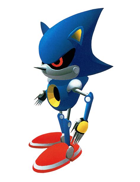 Artwork of Metal Sonic from the manual of ‘Sonic... - Sonic The Hedgeblog