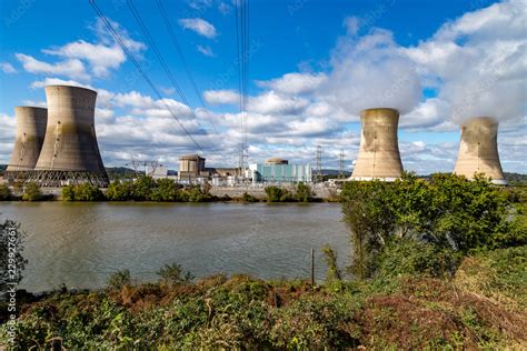 The Three Mile Island Nuclear Power Generating Plant Stock Photo