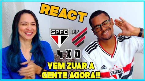 REACT SÃO PAULO 4 X 0 ATHLETICO PR ESTREIA GOLEADA HAT TRICK