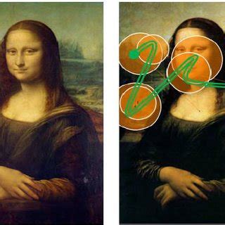 Portrait of Mona Lisa and eye movement track of the same portrait | Download Scientific Diagram