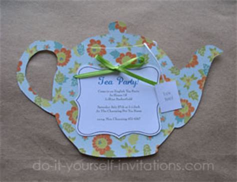 DIY Tea Party Invitations: Cute And Crafty Tea Pots