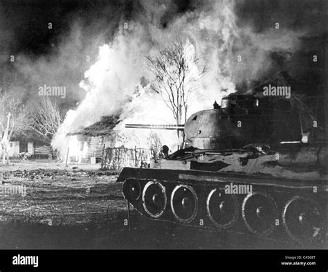 Russian T 34 Tank At The Battle Of Kursk 1943 Stock Photo 36994072