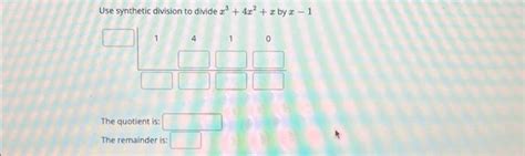 Solved Use synthetic division to divide x³ 4x² x by x Chegg