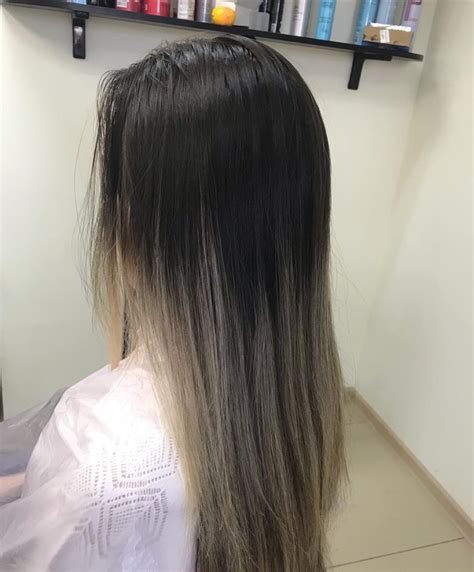 Март 2023 Пепельно-черный цвет волос