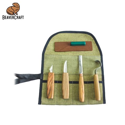 Spoon Carving Professional Tool Set In Canvas Case BeaverCraft S49