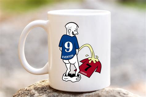 Everton Peeing On Liverpool Football Banter Mug Oz White Etsy