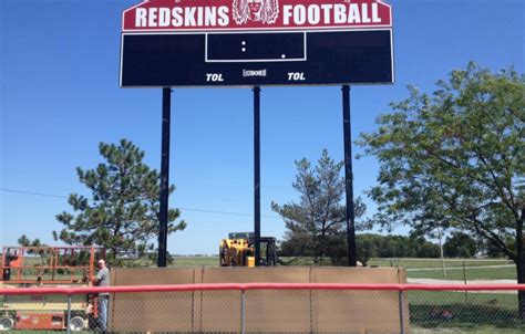 St Henry High School Football Scoreboard Installation