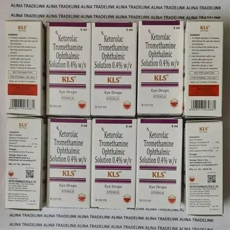 Ketorolac Tromethamine 0 4 Eye Drops 5ml At Rs 100 Piece In Nagpur Id 2853623142530