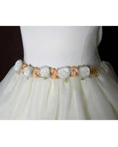 Satin Bodice With Organza Skirt Flower Girl Dress