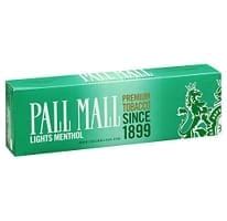 Pall Mall Lights Menthol Box Cigarettes Made In USA 4 Cartons 40