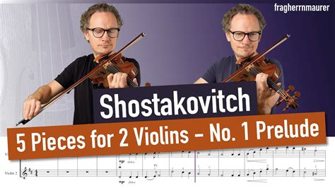 Shostakovich Five Pieces For 2 Violins And Piano 1 Prelude The