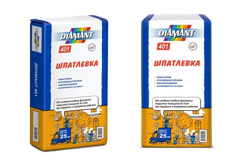 Шпатлевка Диамант 401 (Diamant 401, Диском 401): белая финишная ...