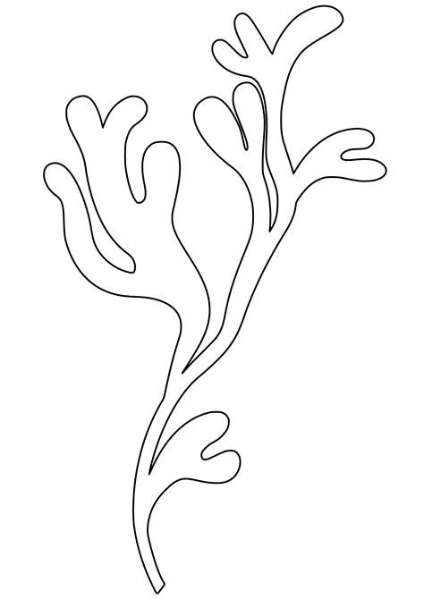 Shape of Seaweed | Free Printable Papercraft Templates