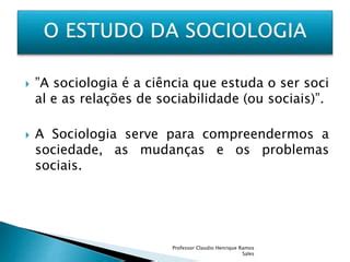 01 O que é Sociologia PPT