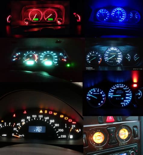 10x T4 7 T5 White Neo Wedge 3030 LED Dash A C Cliamte Heater Control