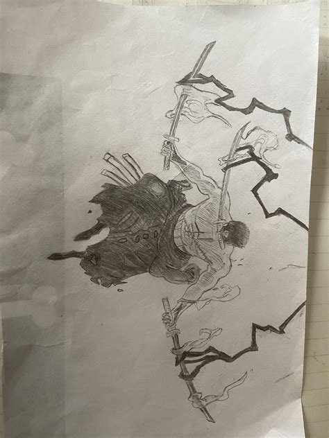Zoro sketch- spoilers Ch. 1036+ : r/OnePiece