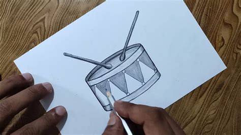 Drum Drawing How To Draw Drum Step By Step So Easy YouTube