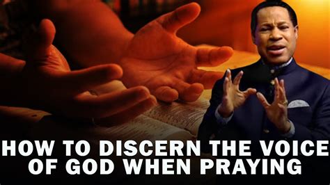 HOW TO DISCERN THE VOICE OF GOD WHEN PRAYING PASTOR CHRIS OYAKHILOME