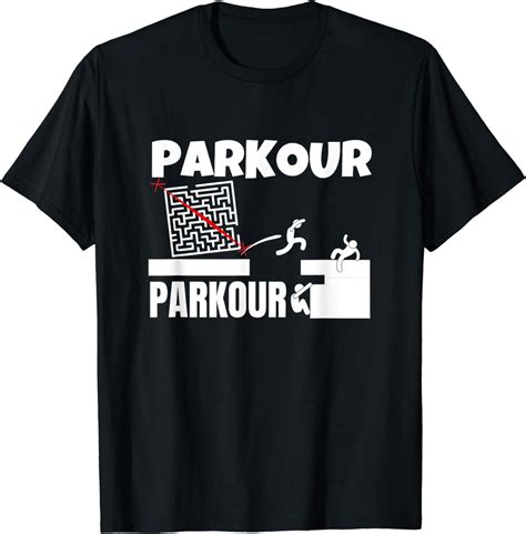 Parkour Labyrinth Vintage Retro 70s Design Parkour T Shirt Graphic