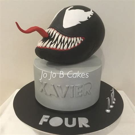 Venom Cake Venom Marvel By Jo Jo B Cakes 7th Birthday Birthday Cakes