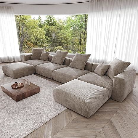 Amazon Jach Oversized Modular Sectional Sofa U Shaped Deep