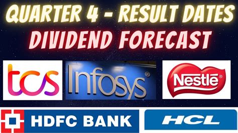 Q4 Results Date Tcs Infosys Hcl Tech Hdfc Bank Icici Bank